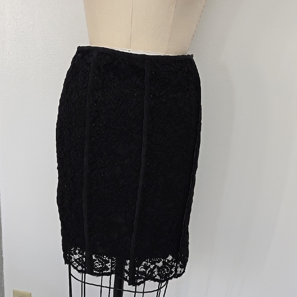 Tory Burch Black Knee-Length Pencil Skirt